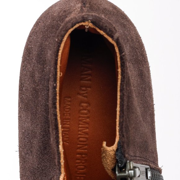 Woman by Common Projects Brown Suede Ankle Boots - Picture 10 of 10